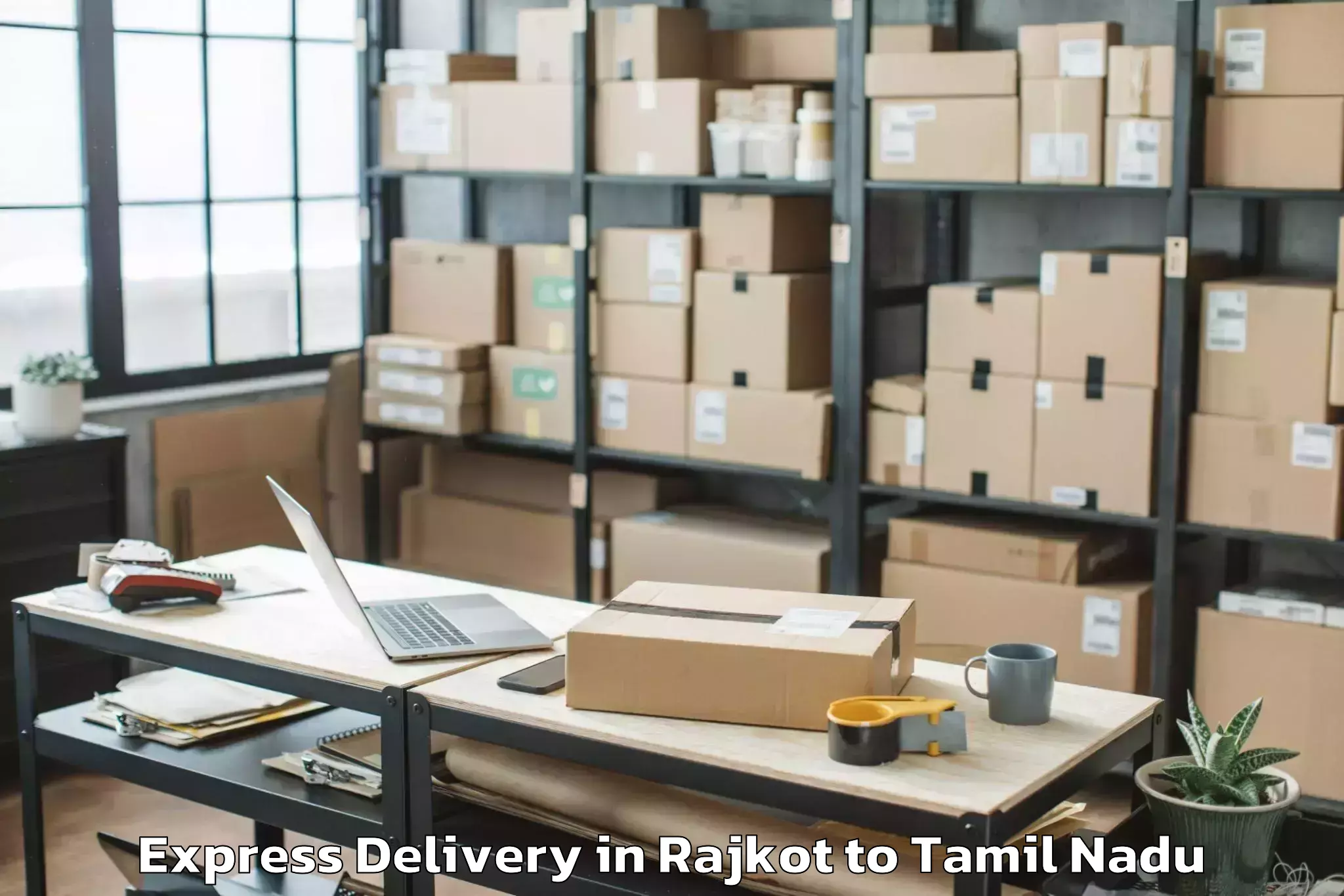 Discover Rajkot to Vilathikulam Express Delivery